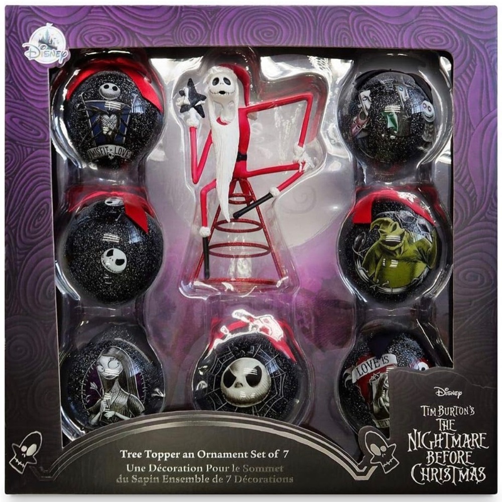 2020 The Nightmare Before Christmas Ornament Set and Tree Topper